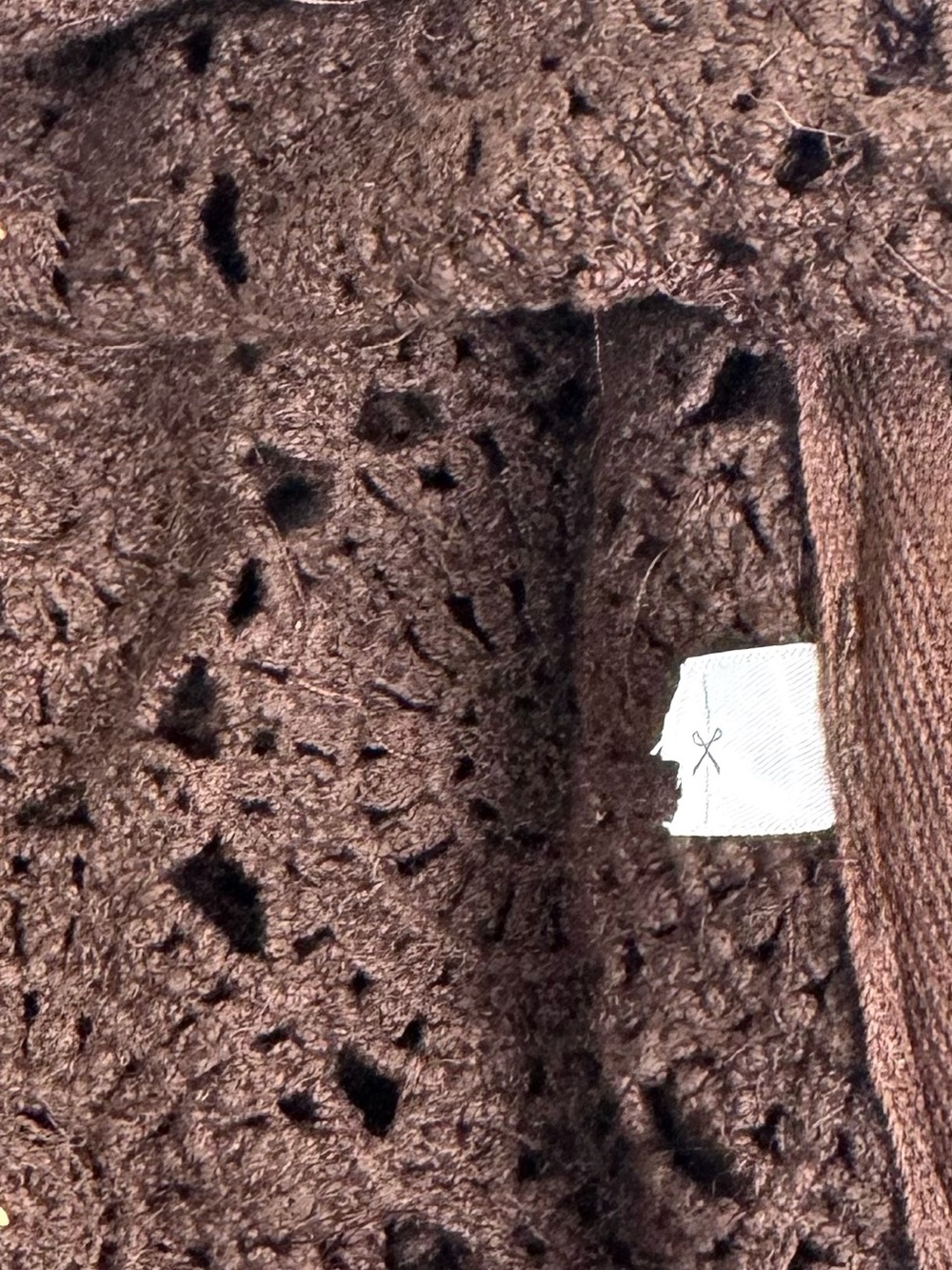 Free People Sunrise To Sunset Crochet Tote Bag Brown Fringe - Picture 17 of 17